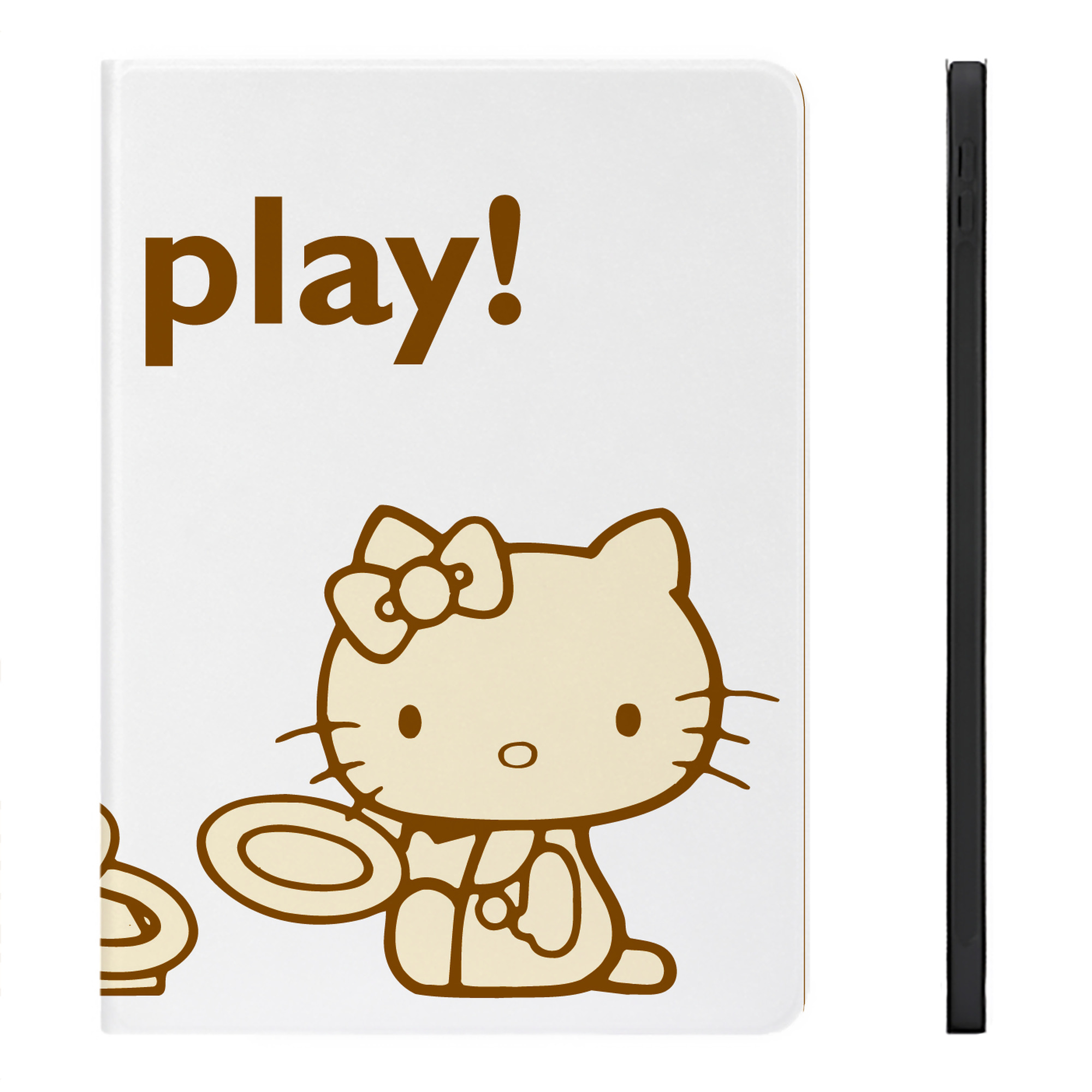 （画像用） Hello Kitty ハローキティ IPadケース ペンホルダー付き ブックスタイルデザイン